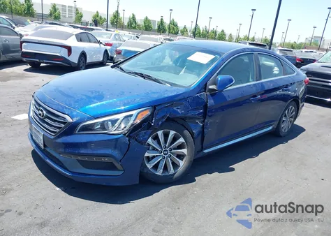 2017 Hyundai Sonata Sport из США, поврежденный, VIN 5NPE34AF7HH481502